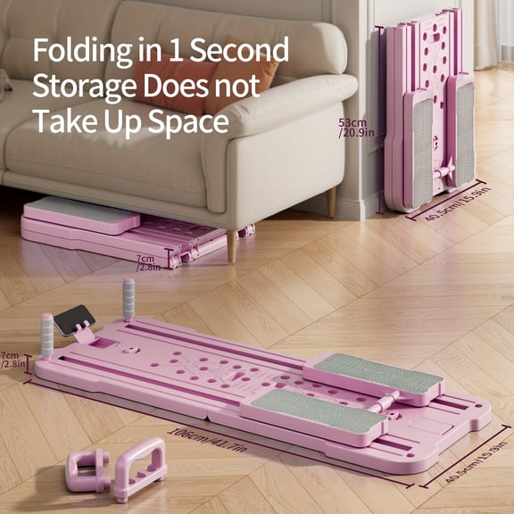 2025 10-in-1 ab and push-up workout board. Multi-functional Pilates trainer for fat loss, muscle toning, and core strengthening. Lightweight, foldable, essential home gym equipment.