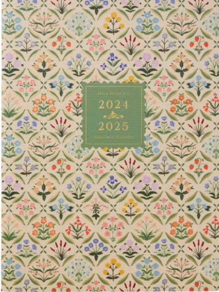 2025 12-Month Academic Planner | August 2024 - July 2025, ures Metallic Gold Foil Accents, Includes Monthly Pages and Note Section (9.75" L X 7.75" W), Estee