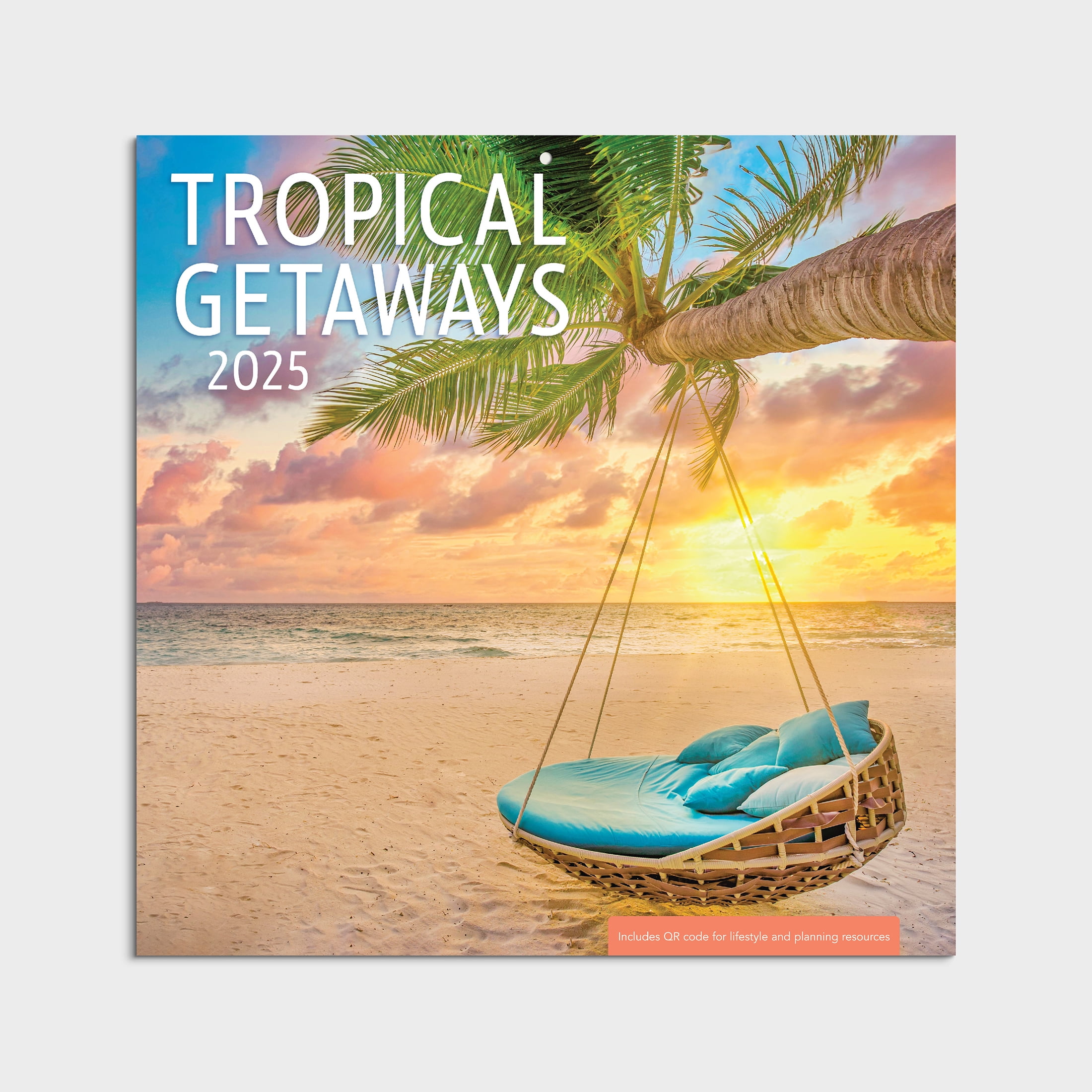 202512 Month Hanging Wall CalendarTropical Getaway12x12 by Dayspring