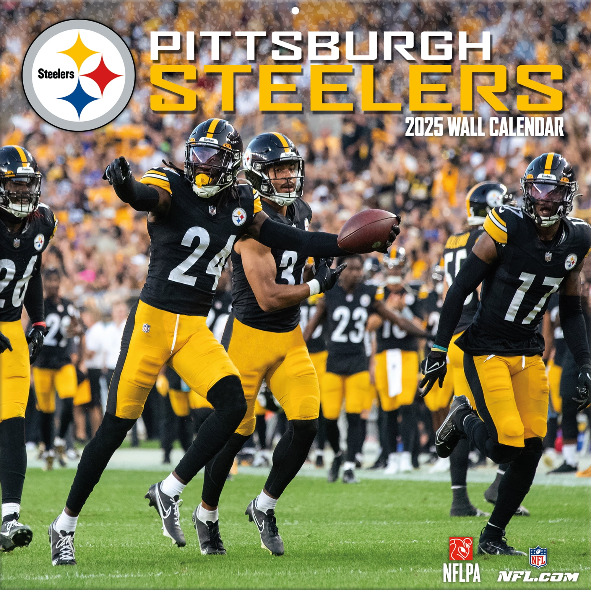 2025 12X12 TEAM WALL CALENDAR, PITTSBURGH STEELERS