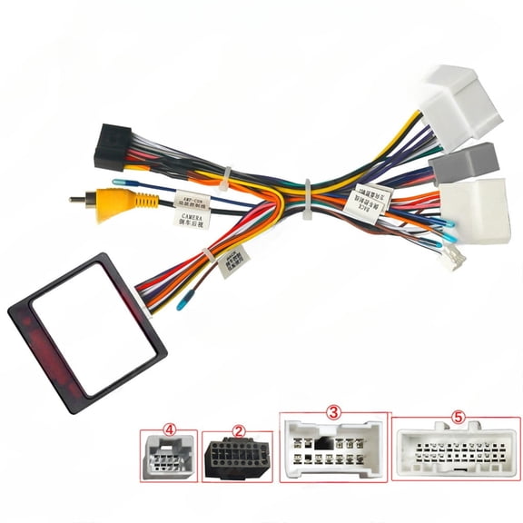 2025-16 android 16pin power cable protocol box for renault karbin/daxia clio navigation and speaker system