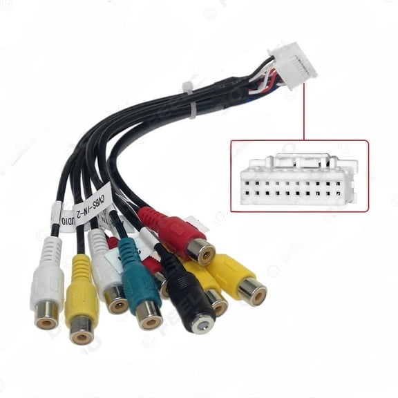 2025-16 android 20pin rca output cable with 4g sim slot and microphone for palm news navigation system