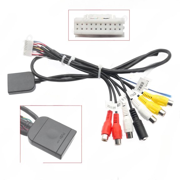 2025-16 android navigation 20pin rca av output cable with 4g sim card slot and microphone for palm news