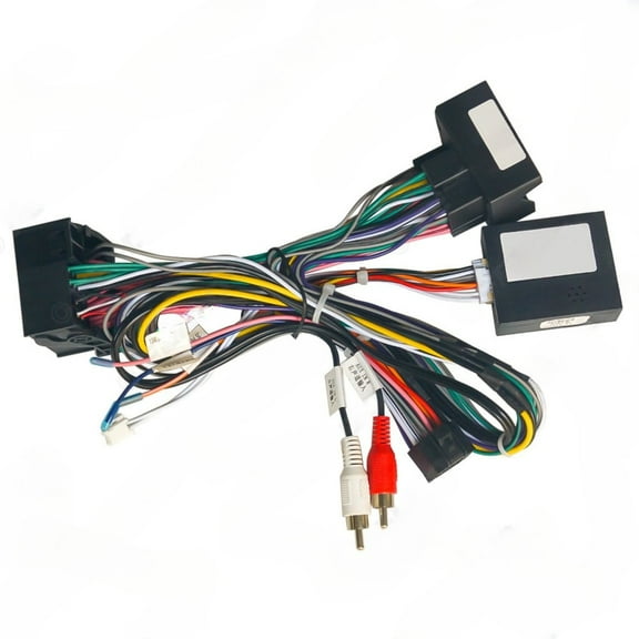 2025-16 android navigation power cable for mercedes benz c-class c180/c200/w204/palm communication 16p tail line with protocol box