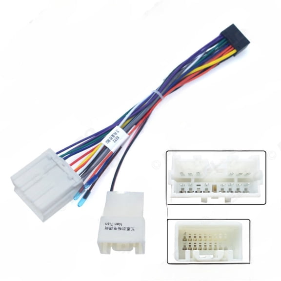2025-17 16 pin power cord for mitsubishi jinchang palm news android navigation unit modification cable