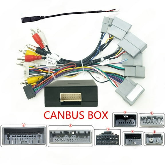 2025-17 16p android head unit power cord canbus protocol box for honda crv.civic.haoying.zhangxun