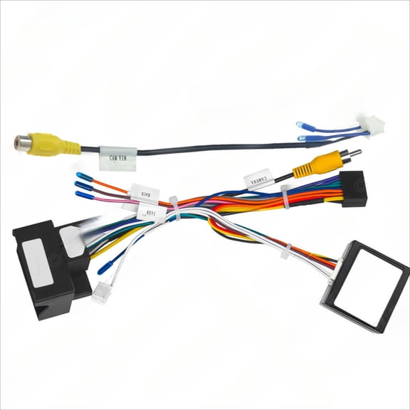 2025-17 android 16p power.cable with canbus box for volkswagen high configuration navigation host plug
