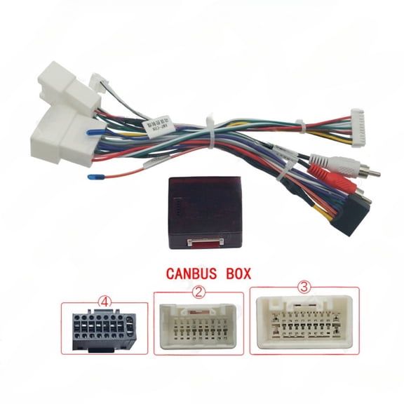 2025-17 android large screen navigation power cable with protocol box for 2006-2013 mitsubishi pajero.outlander