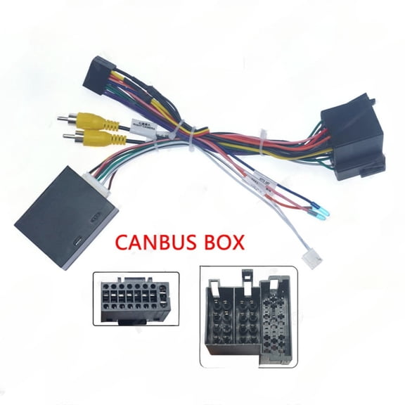 2025-17 android large screen power cord 16p navigation tail cable with protocol box for 2015-2017 great wall haval h6 sport