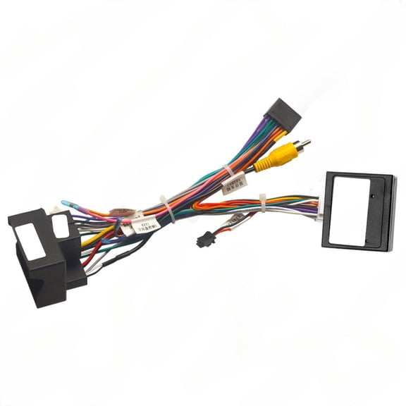 2025-17 android power cord with protocol box for mg zs/hs/gs/roewe 20t 16p large screen navigation tail cable