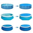 thumbnail image 1 of 2025 177IN Round Solar Pool Cover - Blue Bubble Thermal Blanket for Above-Ground Pools,Retains Heat,Reduces Evaporation,and Keeps Debris Out,Pool Shades for Above Ground Pools(1PC), 1 of 7