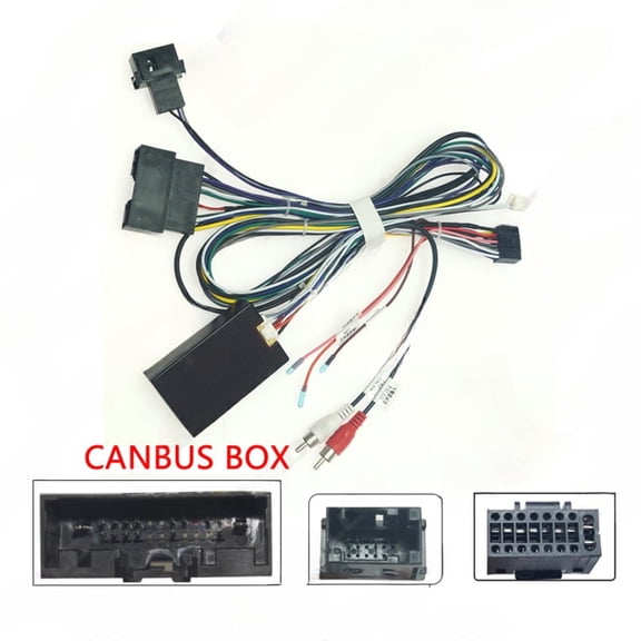 2025-19 16p power tail cable with protocol box for 2015-2020 mazda bt-50 android large screen navigation retrofit