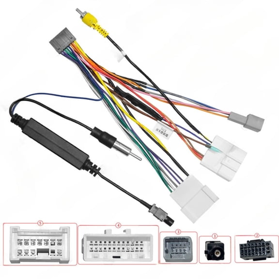 2025-19 power cable with amplifier antenna for 2015-2020 lada xray  low trim android navigation retrofit cable