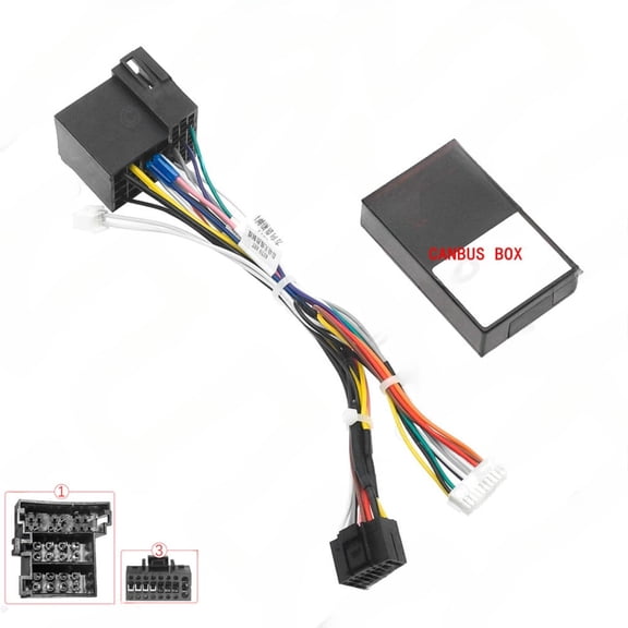 2025-20 16 pin power harness with protocol box for 2005-2006 cadillac cts android large screen navigation upgrade