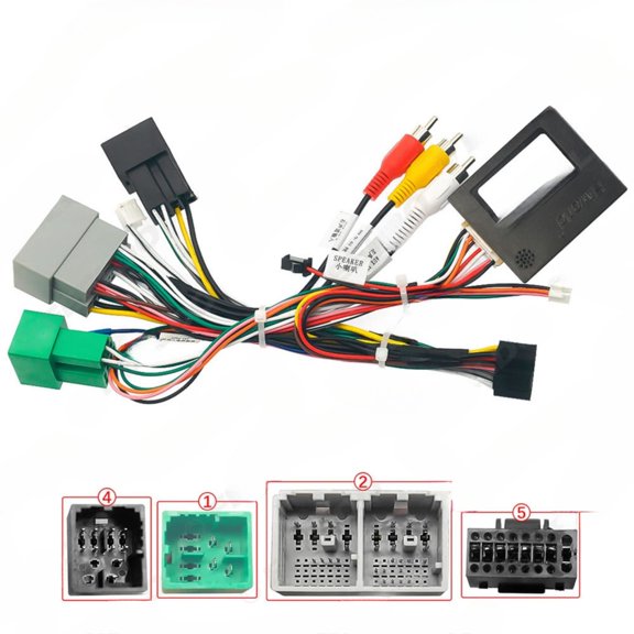 2025-20 16p power cord.modification cable.protocol box suitable for 2018-2023 chevrolet volando.ecovacs android large screen navigation