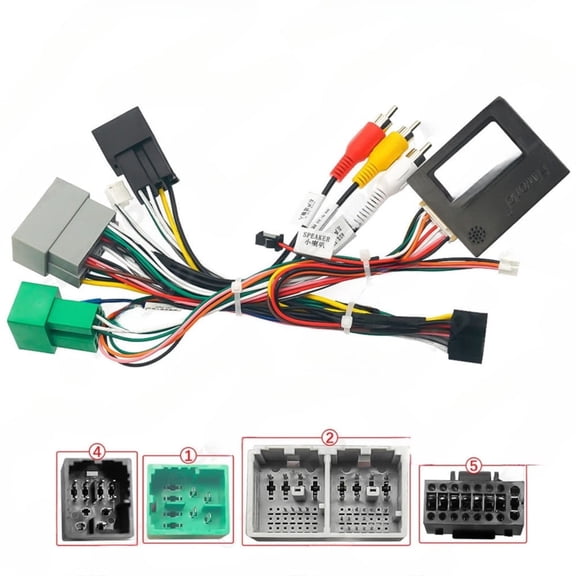 2025-20 16p power cord.modification cable.protocol box suitable for 2018-2023 chevrolet volando.ecovacs android large screen navigation