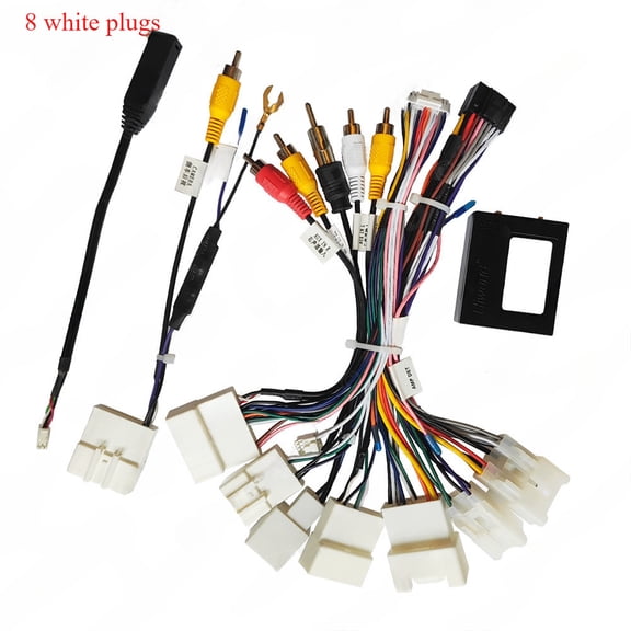 2025-20 android large screen navigation power line and canbus protocol box for new and old toyota high-end low-end modification lines