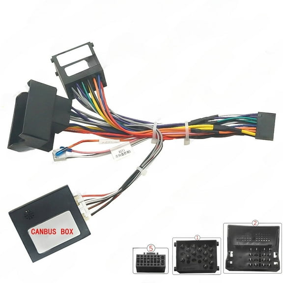 2025-20 power cable with protocol box for 1998-2014 bmw e39.e46.e53 android large screen navigation retrofit