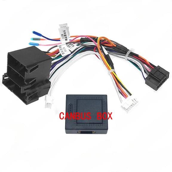 2025-20 power cord 16p pin with canbus protocol box suitable for volkswagen small head high.low configuration universal android navigation host