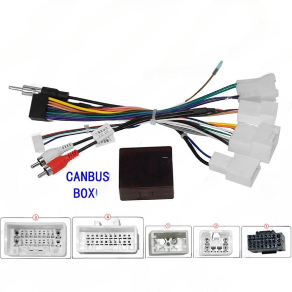 2025-20 power cord with decoding box for toyota supremacy.sienna.sequoia.lexus rx330 android large screen navigation modification