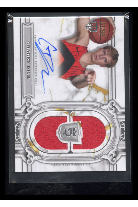 2025 2023-24 Topps Royalty Collection Gradey Dick #RRS-GD /99 RC Rookie Relic Auto