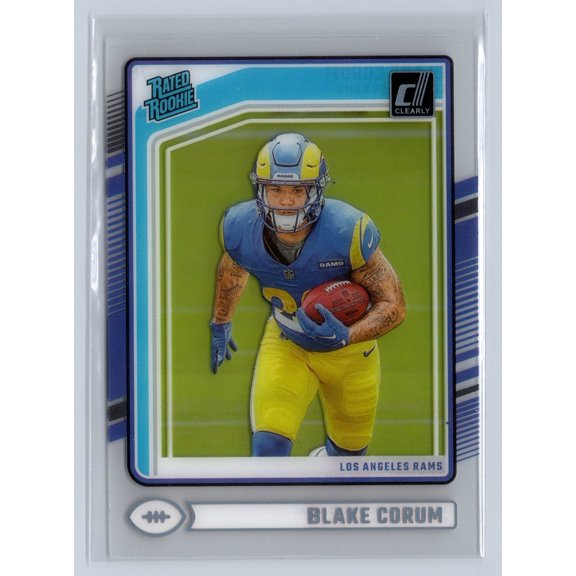 2025 2024 Panini Clearly Donruss Rated Rookie Blake Corum #76