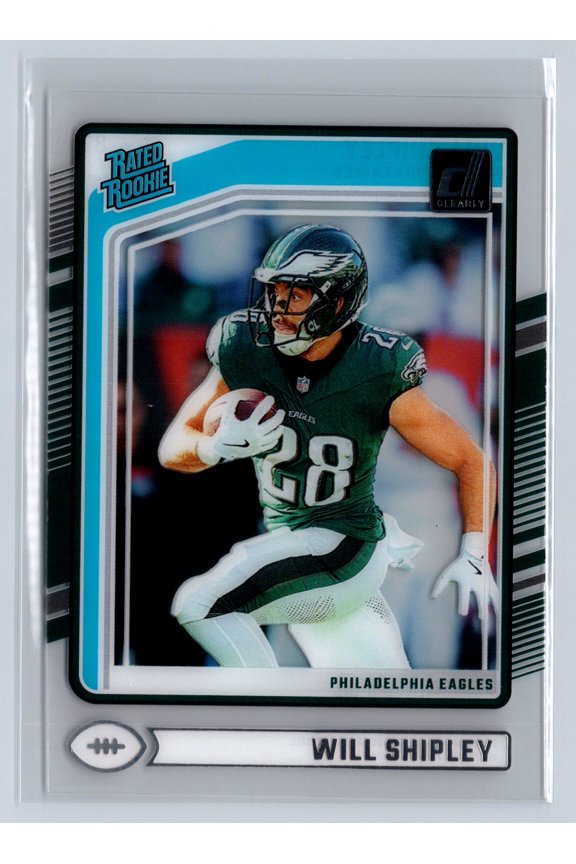 2025 2024 Panini Clearly Donruss Rated Rookie Will Shipley #87