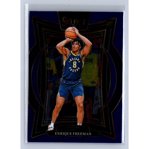 2025 Panini Select Retail Blue #80 RC Enrique Freeman Indiana Pacers Basketball Card