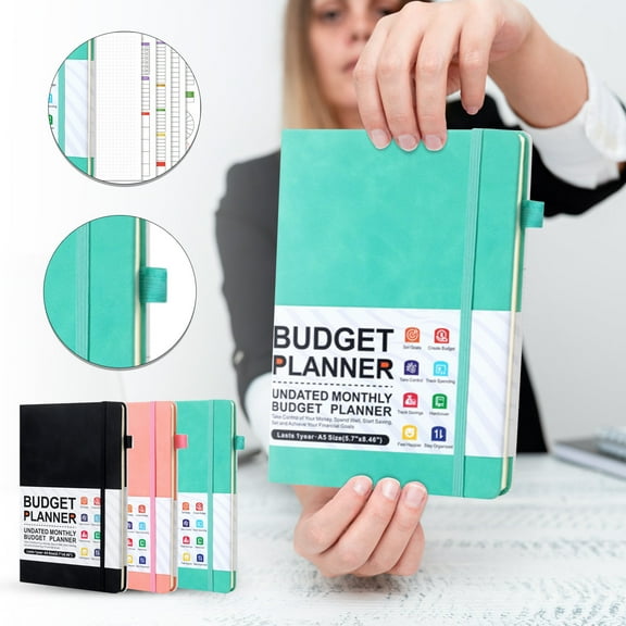 2025-2025 A5 Budget Planner Soft Cover Daily Weekly Monthly Hourly Schedule Academic Planner With Binding, English-Language Cash Flow Tracking Notebook For Students Professionals,