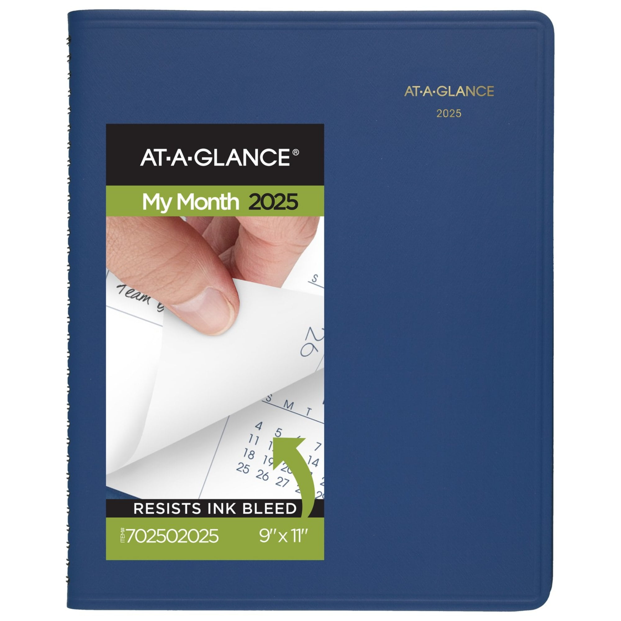 2025-2026 AT-A-GLANCE® Monthly Planner, 9" x 11", Blue, January 2025 To March 2026, 7025020