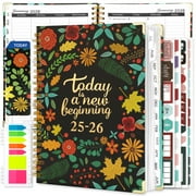 2025-2026 Academic Year Planner Calendar Notebook（JUL.2025-JUN.2026,6.3"x8.5")Daily Weekly Monthly Agenda Planner for Women Men Office