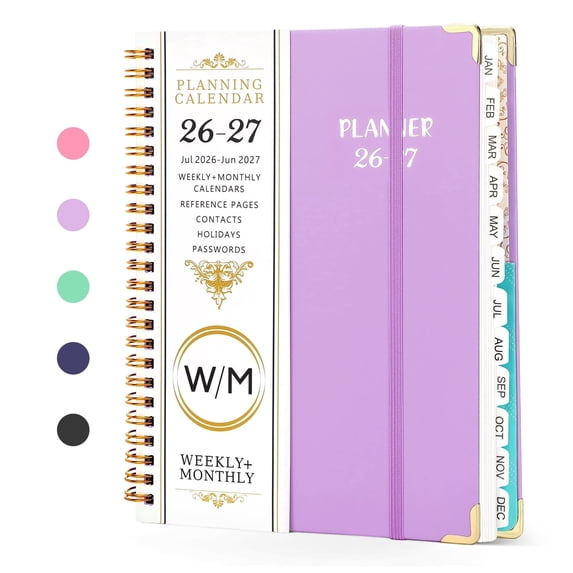 2026-2027 Academic Year Planner Calendar Notebook(JUL.2026-JUN.2027,6.3"x8.5")Daily Weekly Monthly Agenda Planner for Women Men