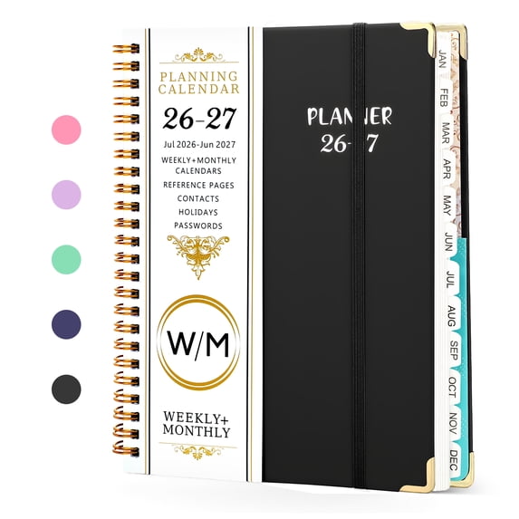 2026-2027 Academic Year Planner Calendar Notebook(JUL.2026-JUN.2027,6.3"x8.5")Daily Weekly Monthly Agenda Planner for Women Men
