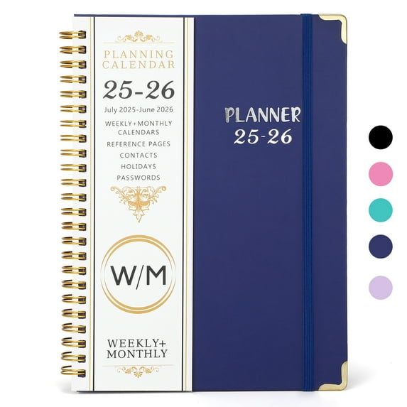 2025-2026 Academic Year Planner Calendar Notebook(JUL.2025-JUN.2026,6.3"x8.5")Daily Weekly Monthly Agenda Planner for Women Men Office