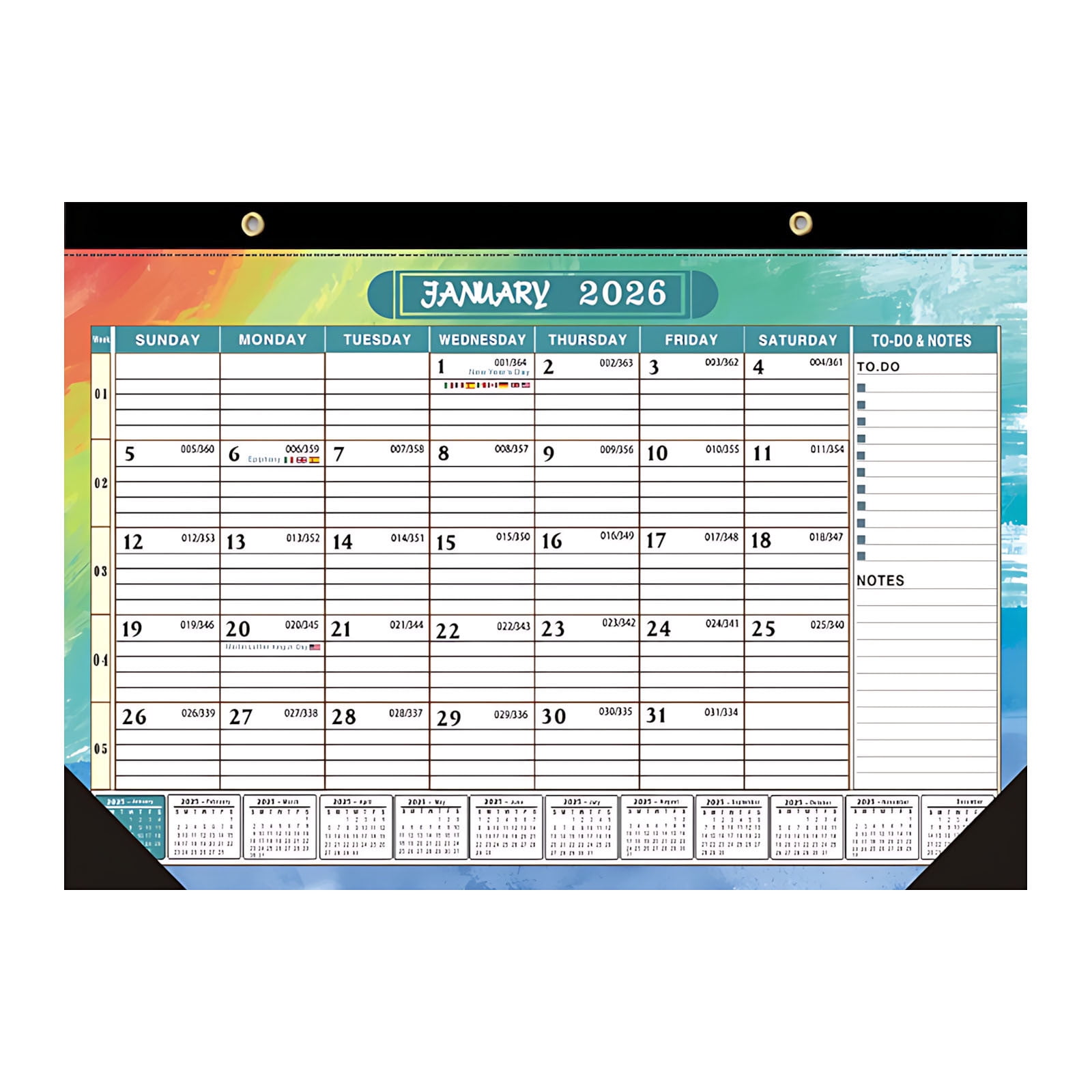 20252026 Calendar Planner Desktop Calendar 20252026, TearAway