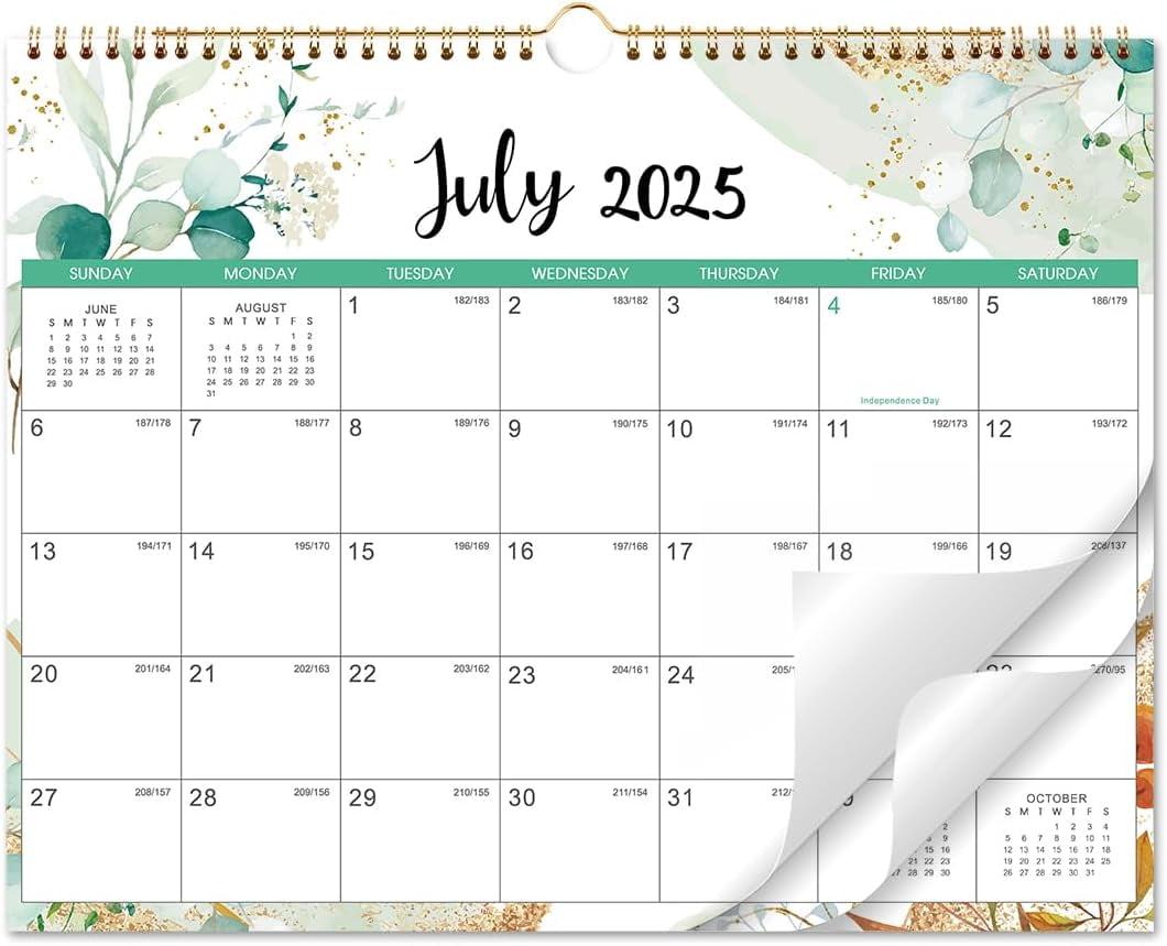 20252026 Calendar Wall Calendar 20252026 from July 2025 December