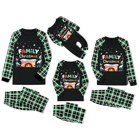 2025 2026 Christmas Matching Sets for Family Long Sleeve Shirts & Pj ...
