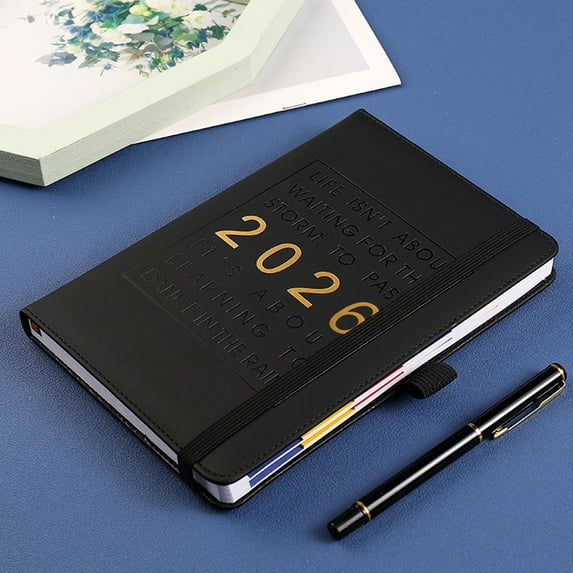 2025-2026 Daily Agenda Planner - 365 Day Large Hourly Schedule Management Notebook (Jan-Dec 2025), 2026 Yearly Planner with Calendar App, 365 Day Daily Record Agenda Notebook