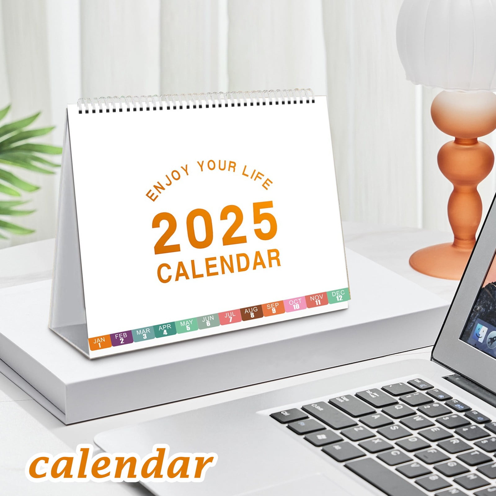 20252026 Desk Calendar Flip Desktop Calendar 20252026,Stand up Desk