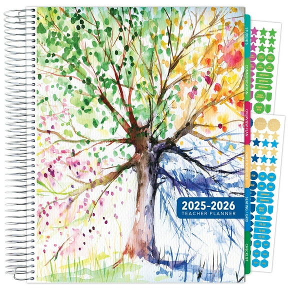 2025-2026 Global Printed Products Deluxe Tree Seasons 8.5" x 11" Academic Weekly & Monthly Planner