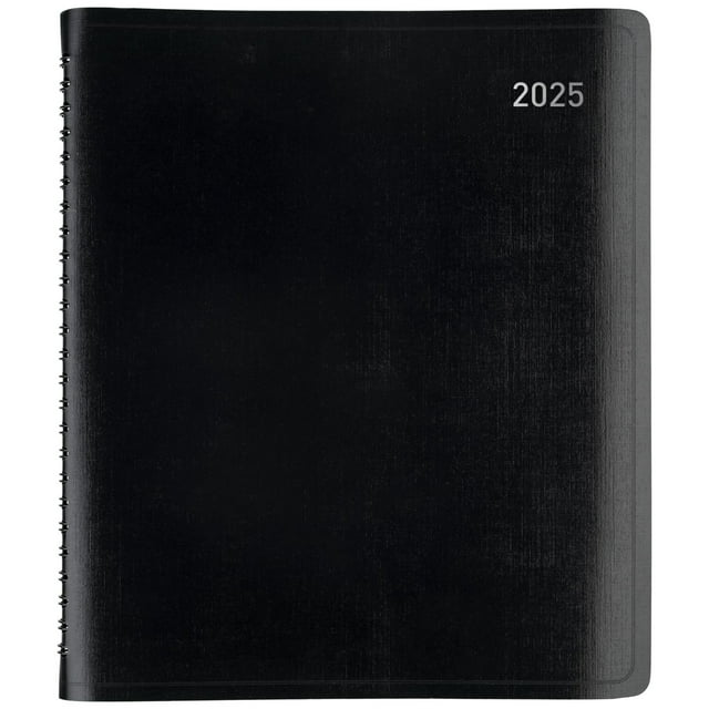 20252026 Office Depot 13Month Monthly Planner, 7" x 9", Black