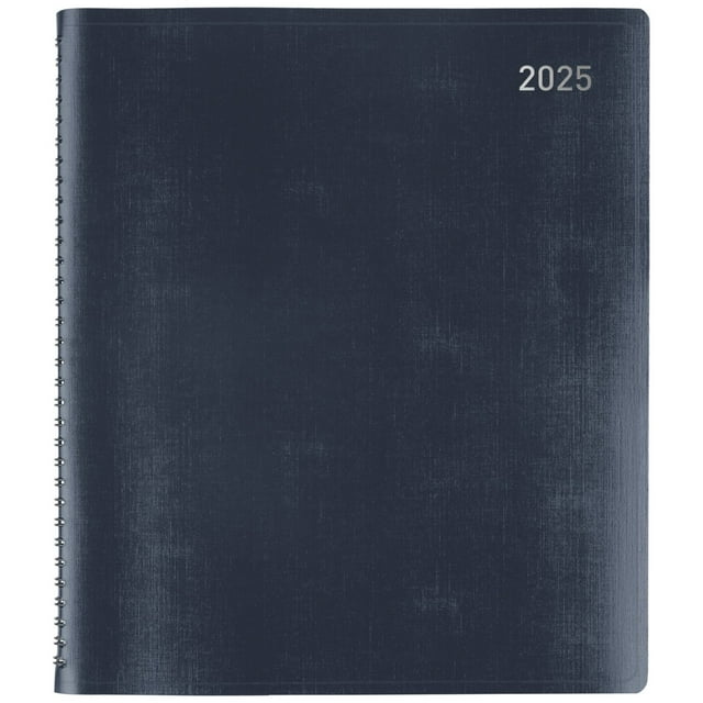 20252026 Office Depot 13Month Monthly Planner, 9" x 11", Navy