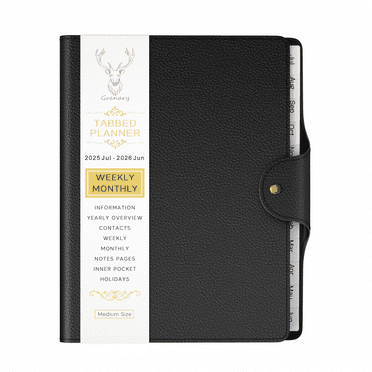 2025-2026 Planner - Academic Weekly & Monthly Planner 2025-2026 with Monthly Label,6.7" x 8.7", Jul. 2025 - Jue. 2026, Daily Planner with Pen Holder, Perfect for School & Office Schedule