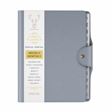 2025-2026 Planner - Academic Weekly & Monthly Planner 2025-2026 with Monthly Label,6.7" x 8.7", Jul. 2025 - Jue. 2026, Daily Planner with Pen Holder, Perfect for School & Office Schedule