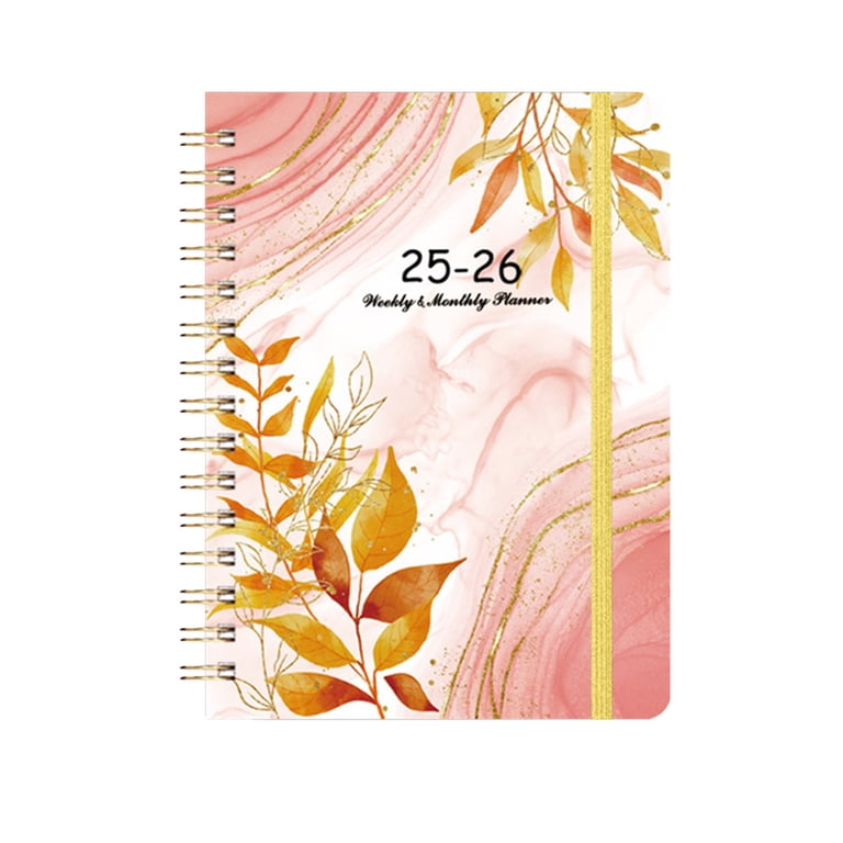 2025-2026 Planner - Weekly & Monthly Agenda From July 2025 To June 2026, 8.5" X 11", Blue, With Pocket & Elastic Band