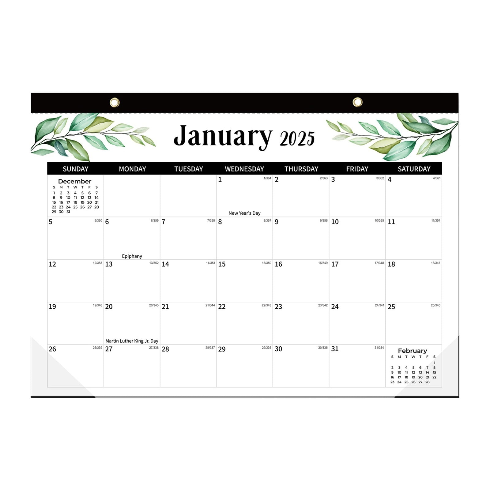 2025 2026 Planning Calendar Paper Twin wire Binding for Decoration and