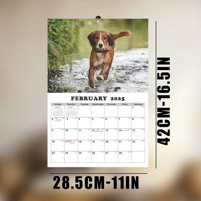 20252026 Puppy Wall Calendar Cute Dog Companion Calendar for Pet