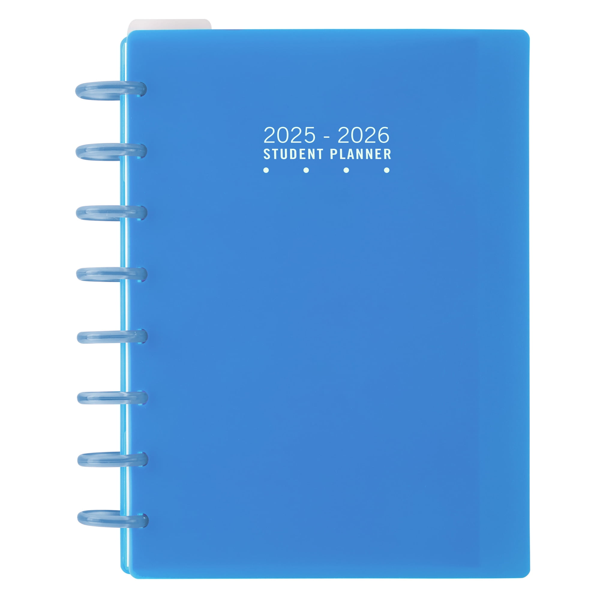 2025-2026 TUL Discbound Weekly/Monthly Student Planner, Junior Size, Blue, July To June