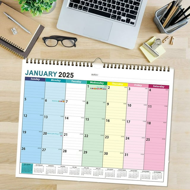 20252026 Wall Calendar 18 Monthly Wall Calendar January 2025 June