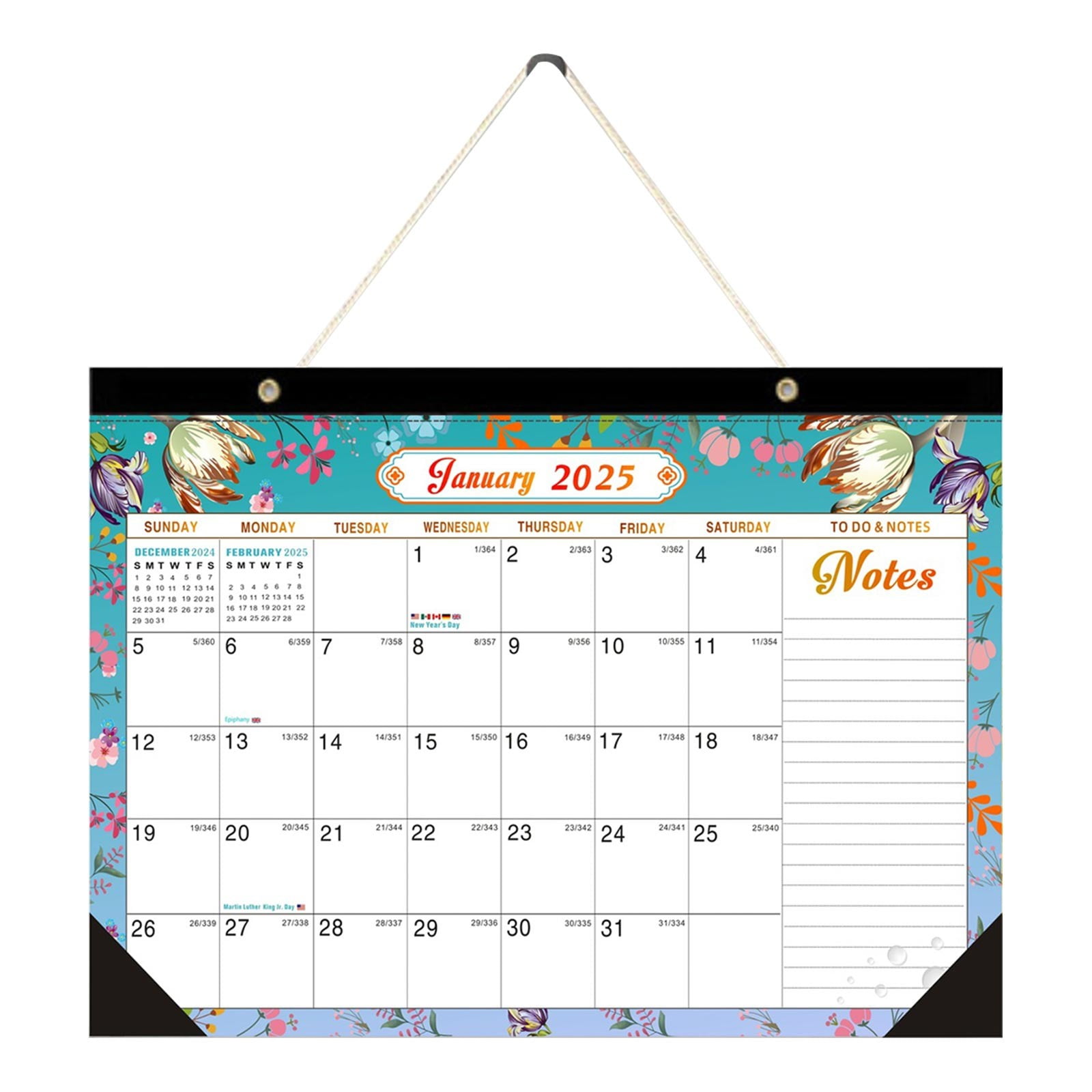 20252026 Wall Calendar 18 Months Calendar from Jan. 2025 Jun. 2026